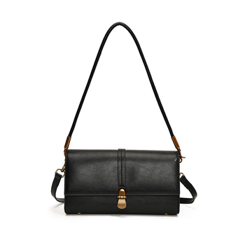 Crossbody torba od PU kože, horizontalni kvadrati oblik, džep s zip zatvaračem, poliesterska podstava, jedna naramenica, za svakodnevnu upotrebu