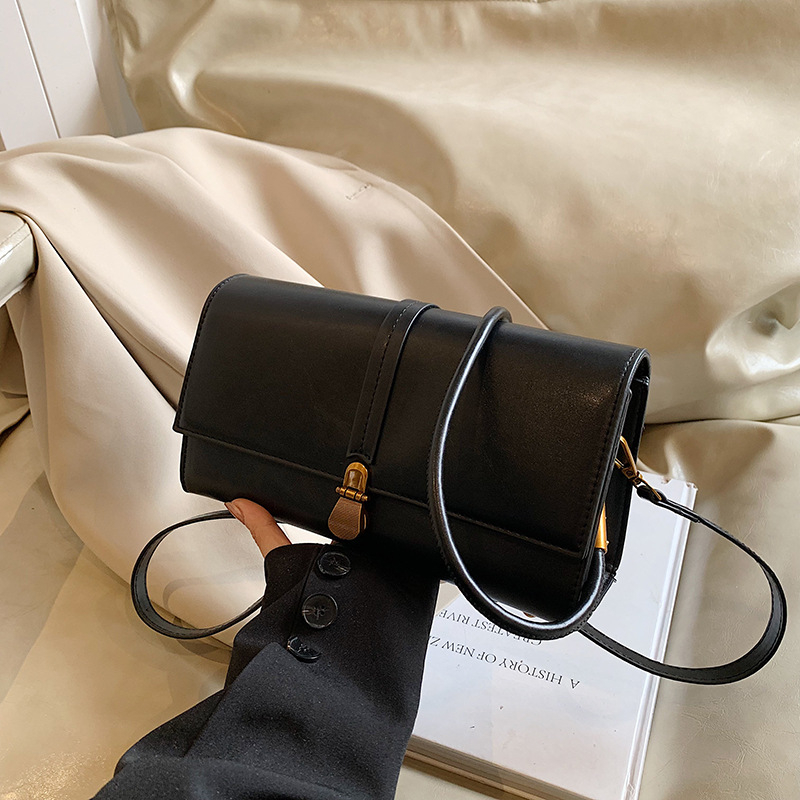 Crossbody torba od PU kože, horizontalni kvadrati oblik, džep s zip zatvaračem, poliesterska podstava, jedna naramenica, za svakodnevnu upotrebu