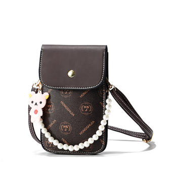 Geantă crossbody pentru femei din PU, formă pătrată mică, siluetă verticală, buzunar pentru telefon, închidere cu capac