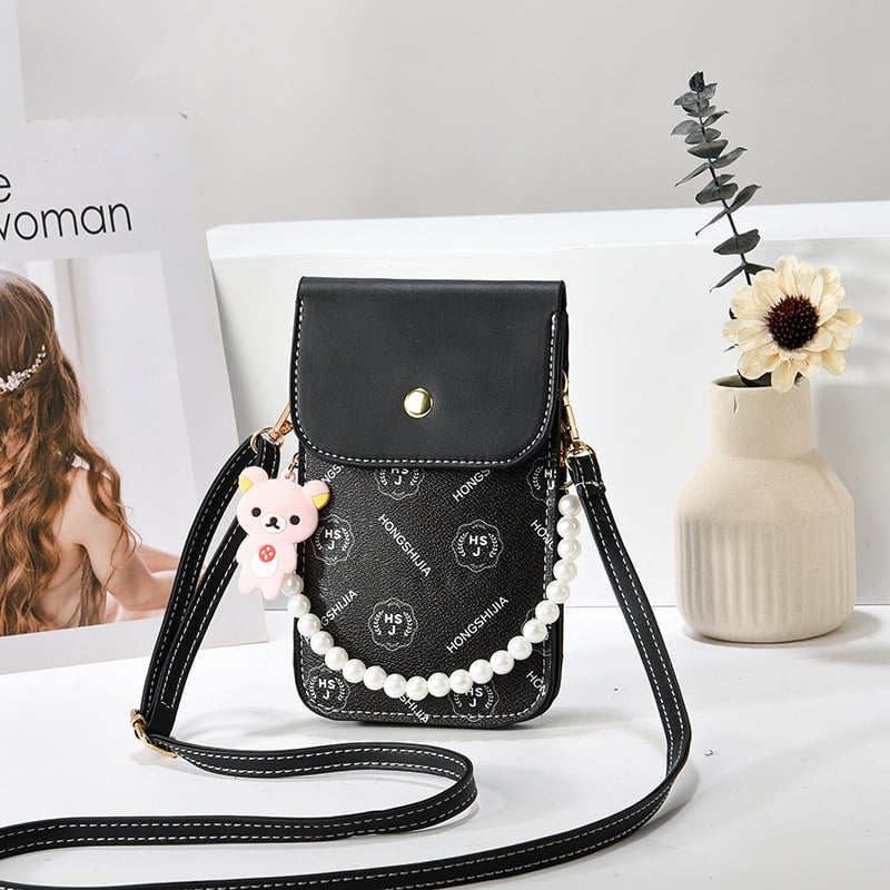 Geantă crossbody pentru femei din PU, formă pătrată mică, siluetă verticală, buzunar pentru telefon, închidere cu capac