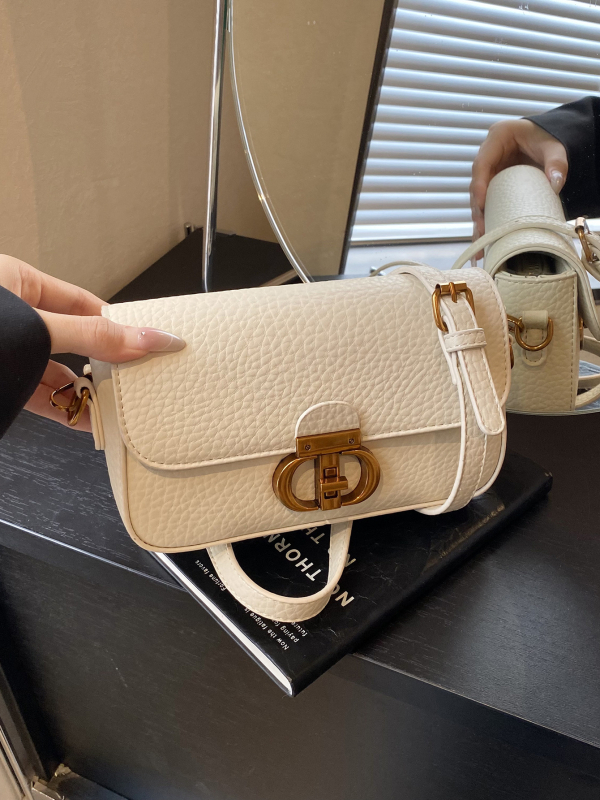 Ženska crossbody torba – PU, vertikalno kvadratni oblik, zatvarač, džep za telefon, poliester podstava