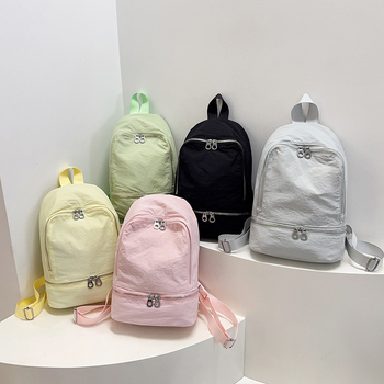 Mugursoma, Korejas stilā ultra viegla, nylons, ietilpība zem 20 l, elpojoša, sievietēm