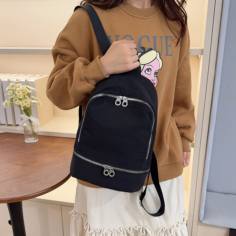 Mugursoma, Korejas stilā ultra viegla, nylons, ietilpība zem 20 l, elpojoša, sievietēm