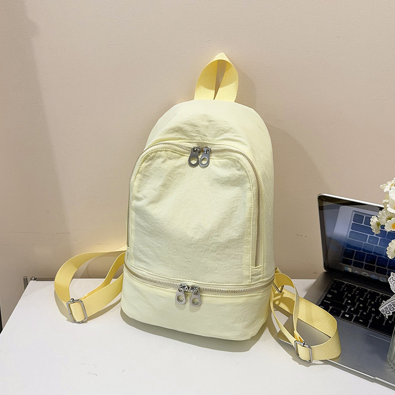 Mugursoma, Korejas stilā ultra viegla, nylons, ietilpība zem 20 l, elpojoša, sievietēm