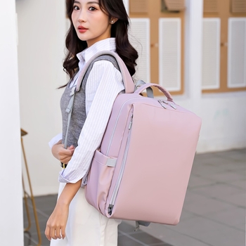 Унисекс раница за лаптоп — мултифункционална за пътуване и учене; полиестер с Oxford плат; капацитет под 20 л; отделение за лаптоп.