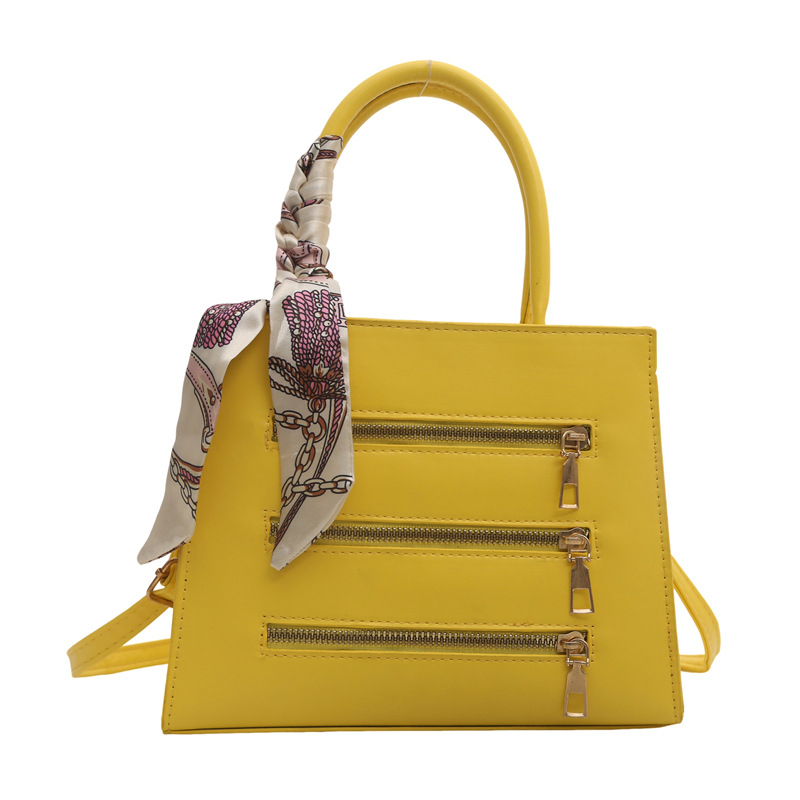 Geantă pătrată cu fermoar, material PU, formă orizontală pătrată, buzunar intern pentru telefon, curea de umăr unică