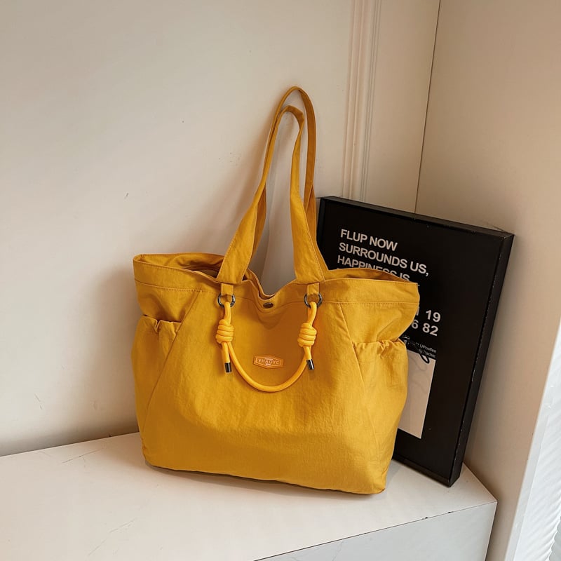 Női nylon Tote táska, nagy kapacitású, négyszögletes forma, 2025 tavasz, mindennapi használat