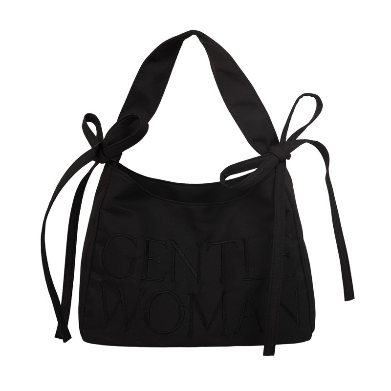 Pečių krepšys tipo tote, nailonas, užtrauktukas uždarymas, miesto stilius, horizontalaus kvadrato forma, vidinės kišenės su užtrauktuku ir telefono kišenė