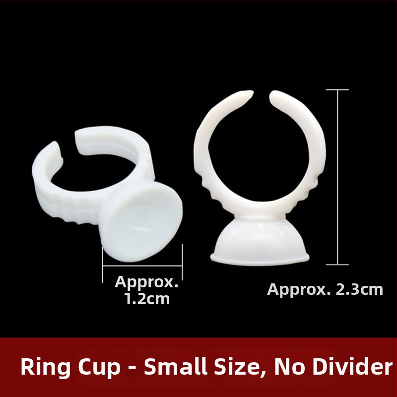 Λευκό κυπελλάκι από σκληρό πλαστικό για επεκτάσεις βλεφαρίδων, μεγάλο μέγεθος, με διαχωριστικό μοτίβο (Προέλευση: Γκουαντζού; Μάρκα: Άλλο; Κατάλληλο για: Γενικό; Εισαγωγή: Όχι; Ιδιωτικές ετικέτες: Όχι)