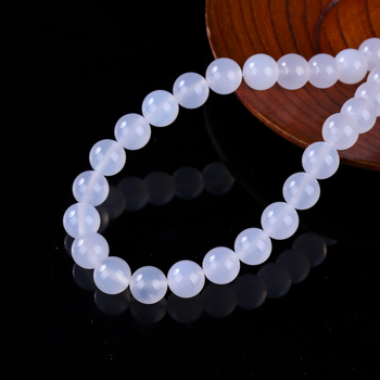 Ékszerkiegészítők – Természetes achát kerek gyöngyök, csiszolás és polírozás, magas színvonalú stílus, Crystal Key márka