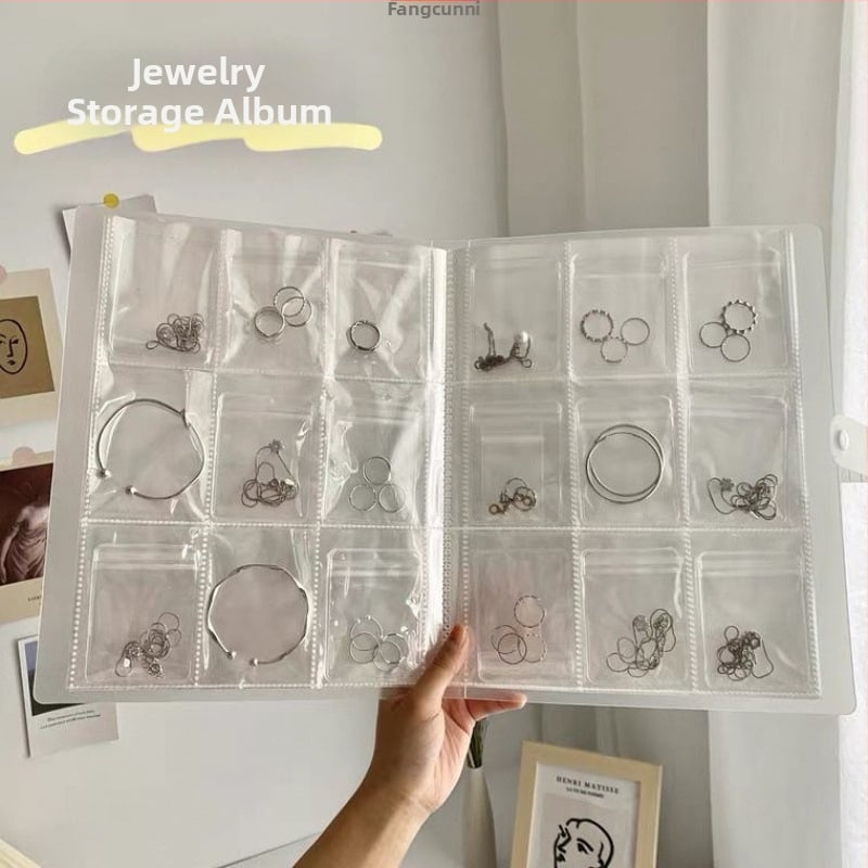 Мека чанта за съхранение на бижута — модерен минималистичен стил, запечатан джоб, организатор за обици, гривни и фиби, възможност за персонализация