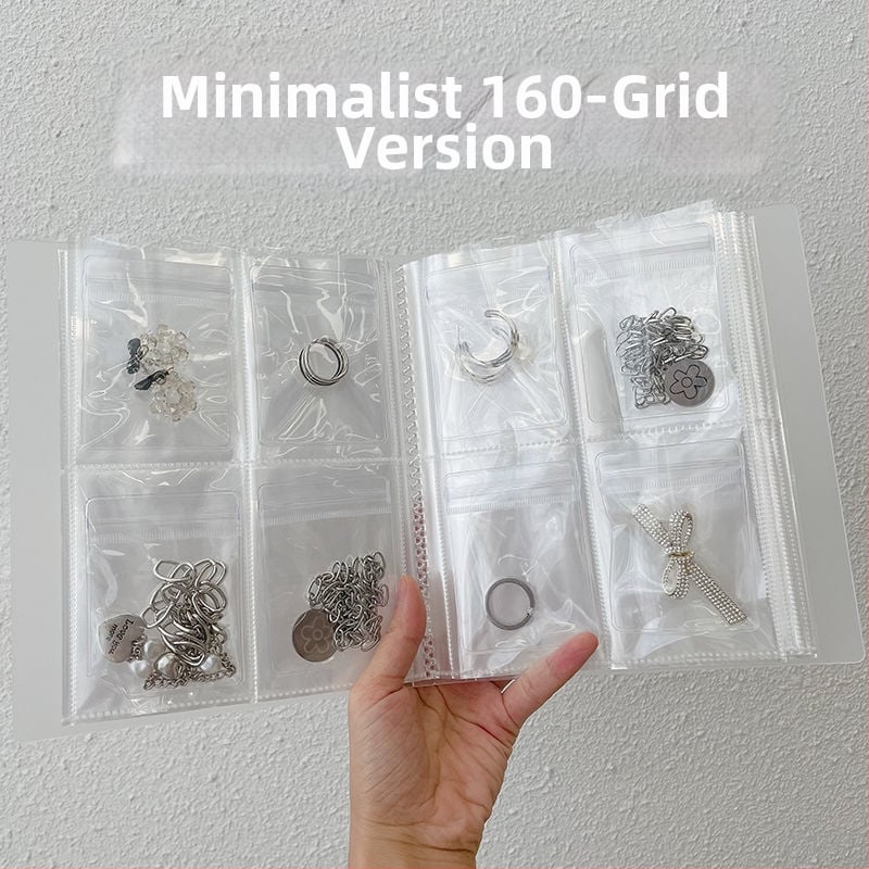 Мека чанта за съхранение на бижута — модерен минималистичен стил, запечатан джоб, организатор за обици, гривни и фиби, възможност за персонализация