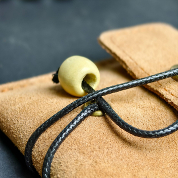 Чанта за бижута от кожа с връзка и закопчалка, casual стил, персонализирана шарка