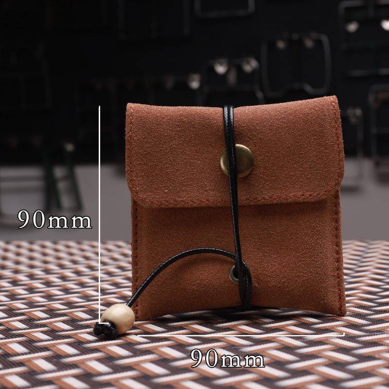 Чанта за бижута от кожа с връзка и закопчалка, casual стил, персонализирана шарка