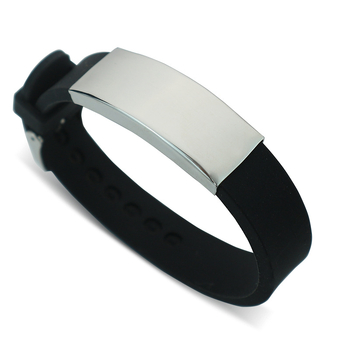 Гривна за мъже от неръждаема стомана с DIY надпис, електроплатирана повърхност, букви/числа/текст