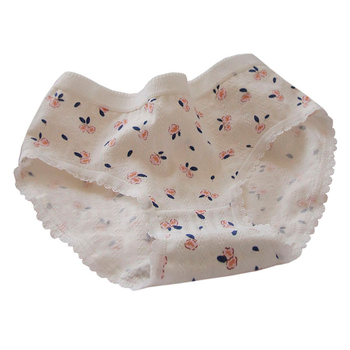 Slips din bumbac pentru femei, talie medie, căptușeală din bumbac, 90–95% bumbac, țesătură 40s