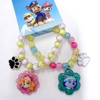 Детски комплект ръчен накит от смола – пластмасов материал, карикатурен дизайн, ръчен накит, лято 2025