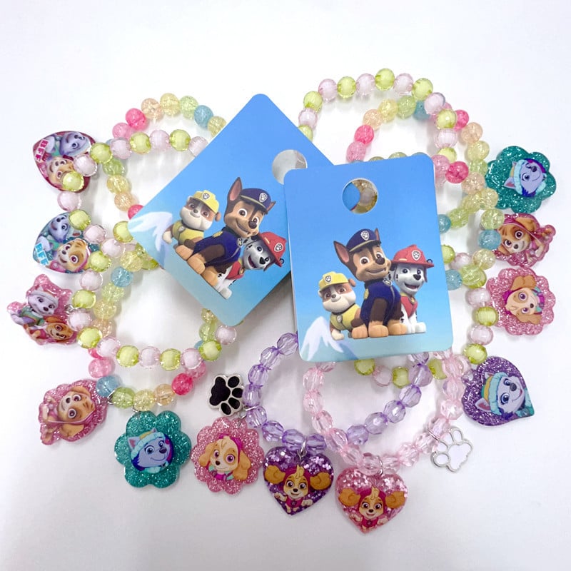 Детски комплект ръчен накит от смола – пластмасов материал, карикатурен дизайн, ръчен накит, лято 2025