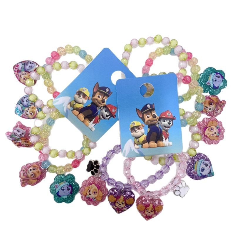 Детски комплект ръчен накит от смола – пластмасов материал, карикатурен дизайн, ръчен накит, лято 2025