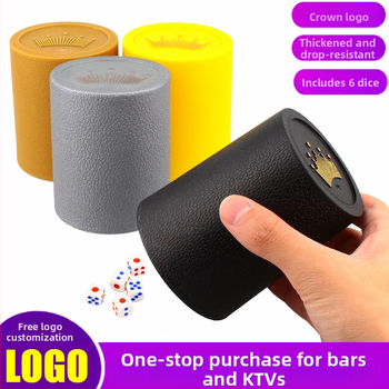 Σετ Κυπέλλων Ζαριών — Πλαστικό, 100 τεμάχια ανά κουτί, δυνατότητα λογότυπου, κατάλληλο για μπαρ/KTV/νυχτερινά κέντρα