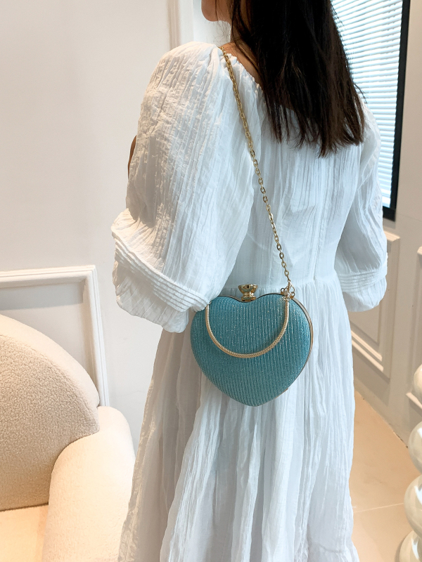 PU medžiagos mažytė kvadratinė vakarinė rankinė su užtrauktuku, vienas peties dirželis, vidinės kišenės telefonui ir asmens dokumentams