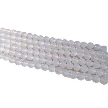 7A+ achát gyöngyök, kör alakú, csiszolás és polírozás, nemes mintázat