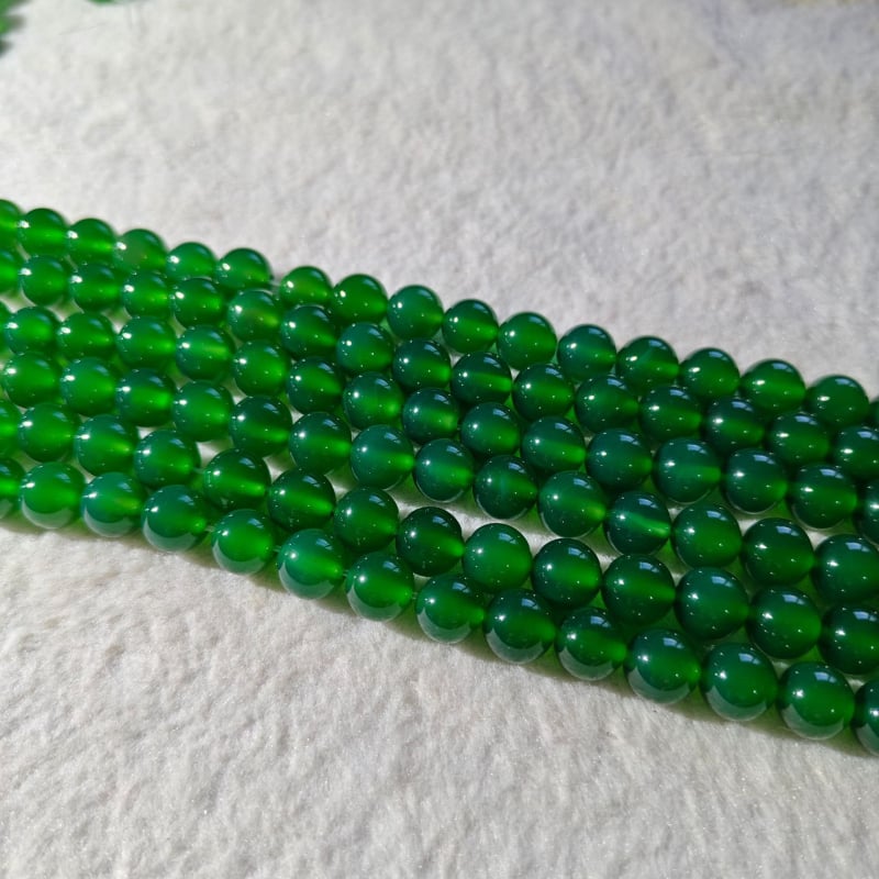 7A+ achát gyöngyök, kör alakú, csiszolás és polírozás, nemes mintázat