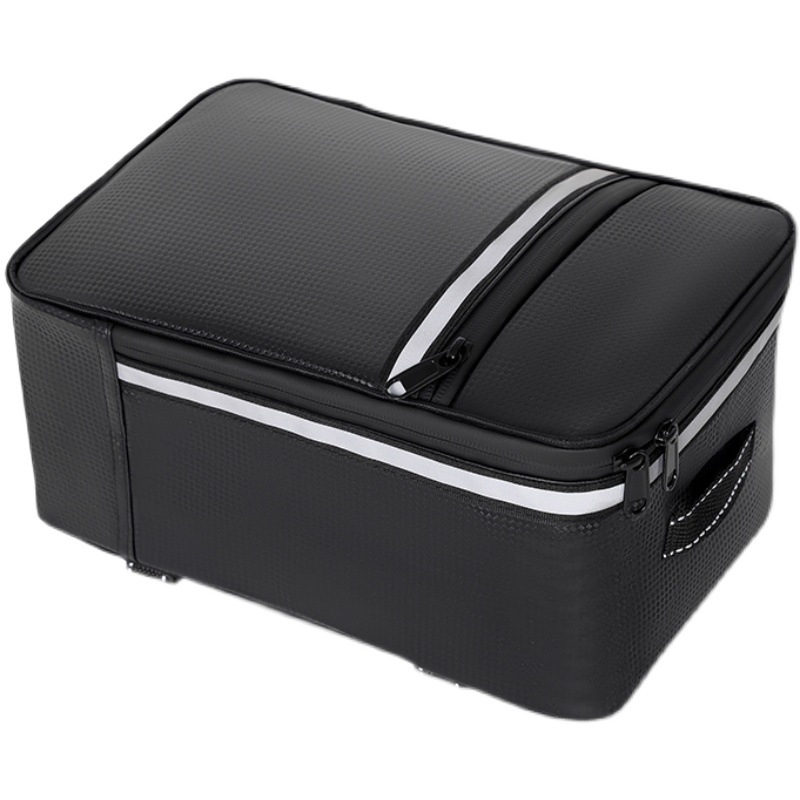 Sac pentru portbagajul bicicletei, 6L, impermeabil, poliester, model N577, căptușit