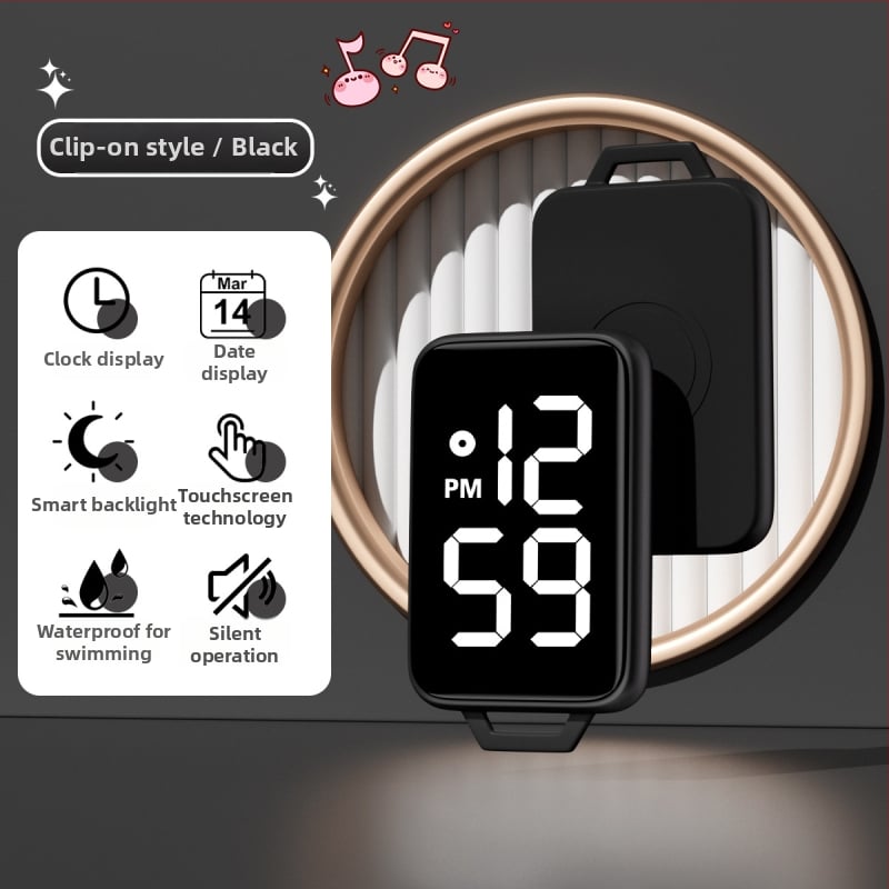 Ρολόι-κλειδοθήκη καρτών με τετράγωνο καντράν – ηλεκτρονικός μηχανισμός, αριθμητική ένδειξη, αδιάβροχο έως 10 μ