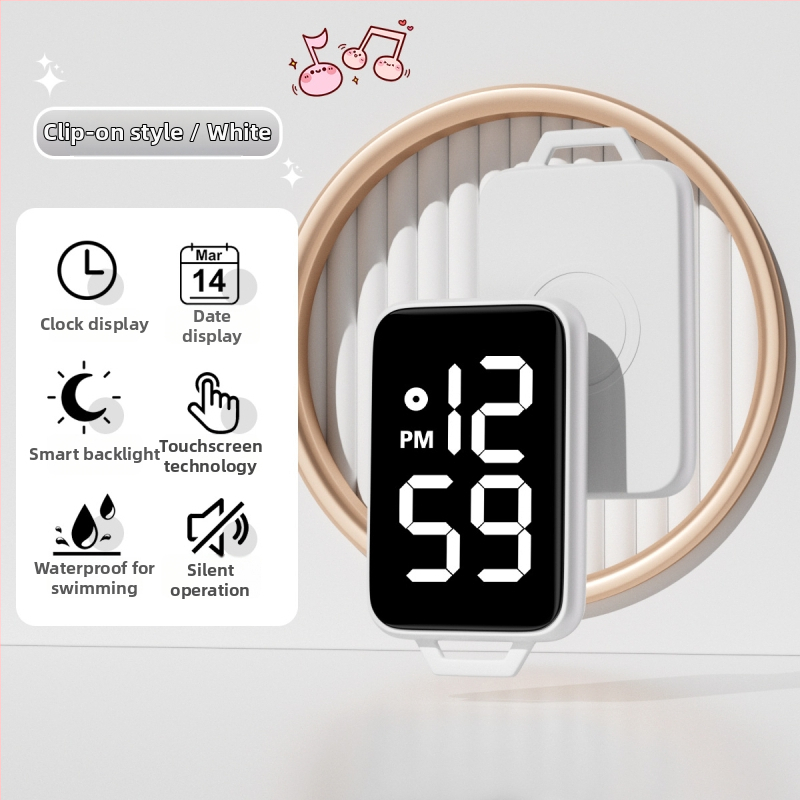 Ρολόι-κλειδοθήκη καρτών με τετράγωνο καντράν – ηλεκτρονικός μηχανισμός, αριθμητική ένδειξη, αδιάβροχο έως 10 μ