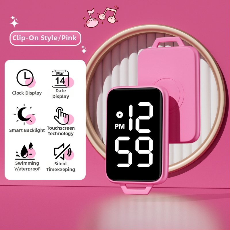 Ρολόι-κλειδοθήκη καρτών με τετράγωνο καντράν – ηλεκτρονικός μηχανισμός, αριθμητική ένδειξη, αδιάβροχο έως 10 μ