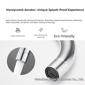 Kuhinjska slavina s indukcijskim senzorom, 2-u-1 infracrvena, vruća i hladna, Galley model, bakarna legura, G1/2 priključak, 0–80°C