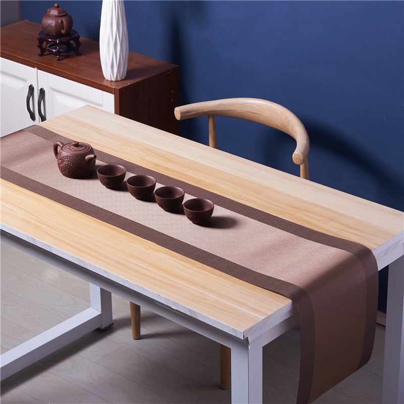 PVC подложка за маса, 70% PVC + 30% полиестер, 178 g, едноцветна, японски стил, персонализиране по заявка