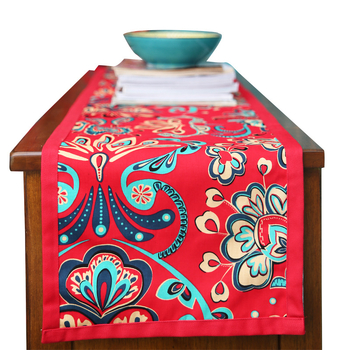 Hanshang пътека за маса в китайски стил, празничен памучен дизайн, персонализируема декорация за маса или край на леглото