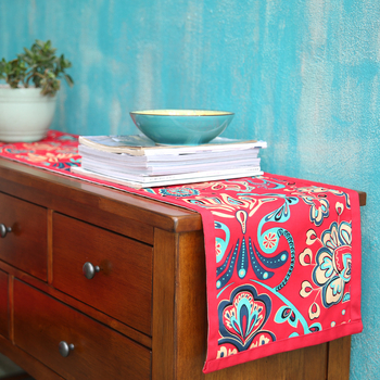 Hanshang пътека за маса в китайски стил, празничен памучен дизайн, персонализируема декорация за маса или край на леглото