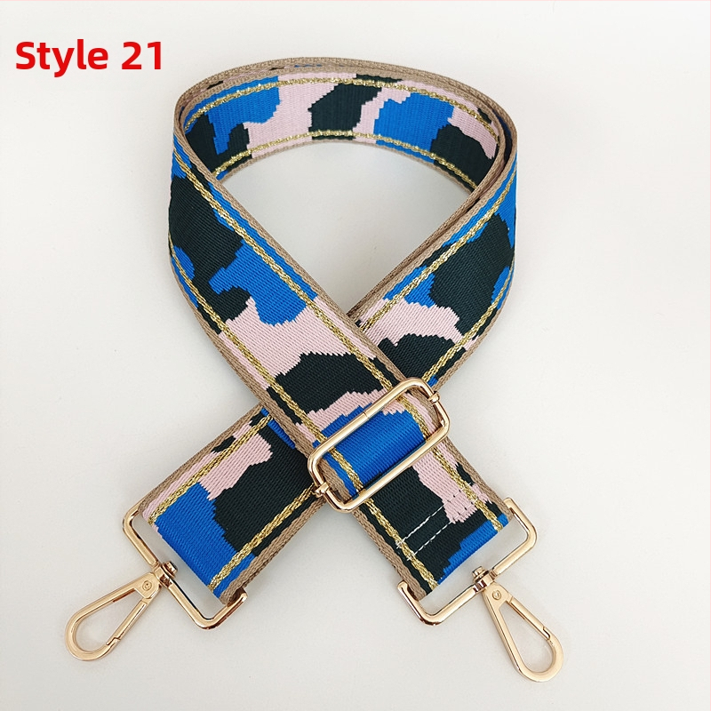 Полиестерна презрамка за чанти Langrong, райета, износоустойчива, намалява натоварването, лято 2024