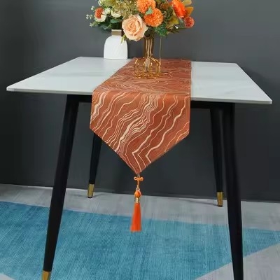 Table Runner за маса: 90% полиестер, пейзажен принт, модерен стил, за спалня