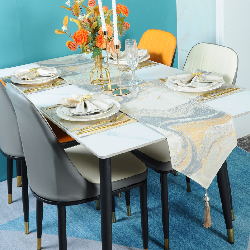 Table Runner за маса: 90% полиестер, пейзажен принт, модерен стил, за спалня