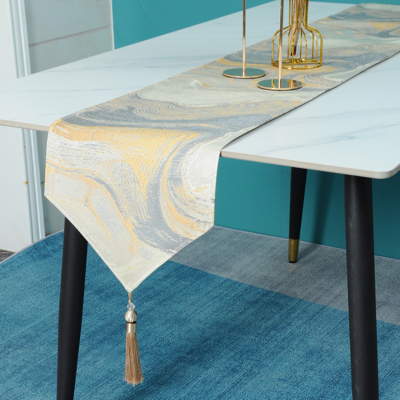 Table Runner за маса: 90% полиестер, пейзажен принт, модерен стил, за спалня