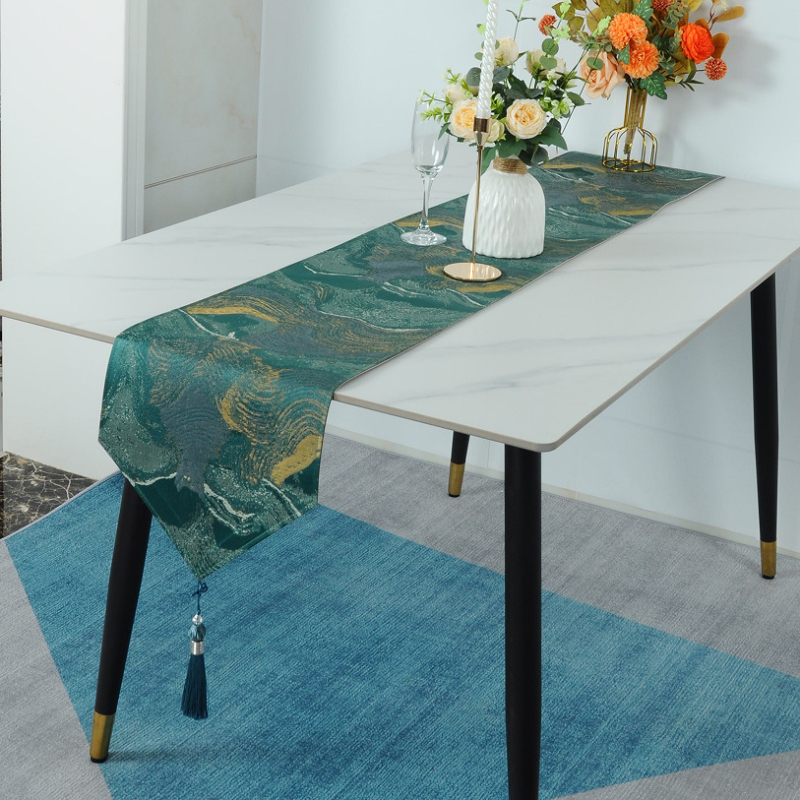 Table Runner за маса: 90% полиестер, пейзажен принт, модерен стил, за спалня