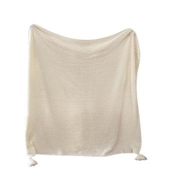 Nordijski stil pleteni deka za kauč, pamuk materijal, jednobojni uzorak, pogodna za proljeće i jesen