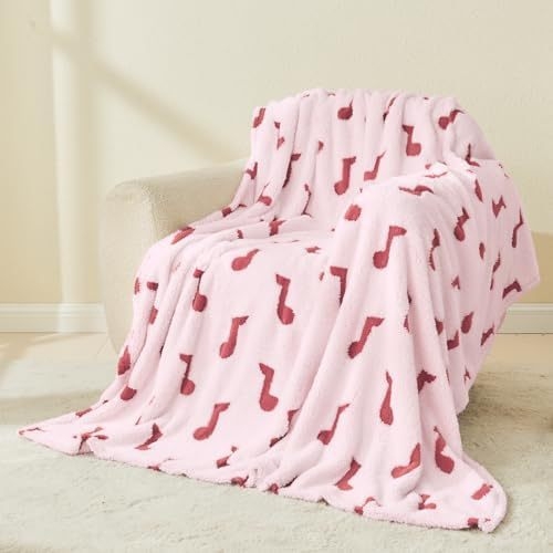 Flaneli pokrivač s 3D glazbenim uzorkom, poliester tkanina, za proljeće i jesen