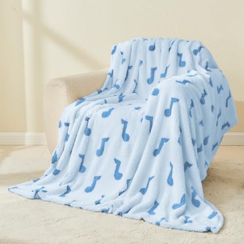 Flaneli pokrivač s 3D glazbenim uzorkom, poliester tkanina, za proljeće i jesen