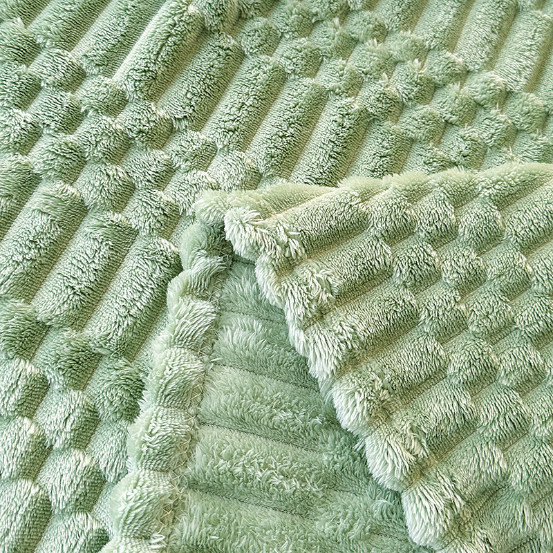 Deka od coral fleece s geometrijskim uzorkom, 280 g/m², 100% poliester, za proljeće i jesen.