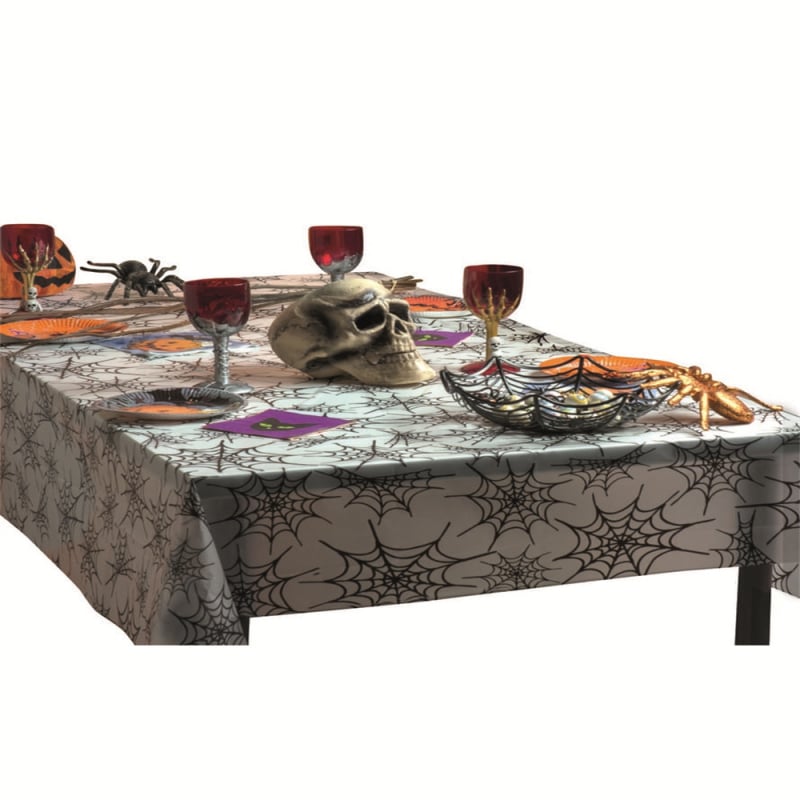Τραπεζομάντηλο Halloween Horror PVC, ορθογώνιο, σχέδιο αποτύπωμα χεριού αίματος (PVC, ορθογώνιο, αποτύπωμα χεριού, Halloween Horror)