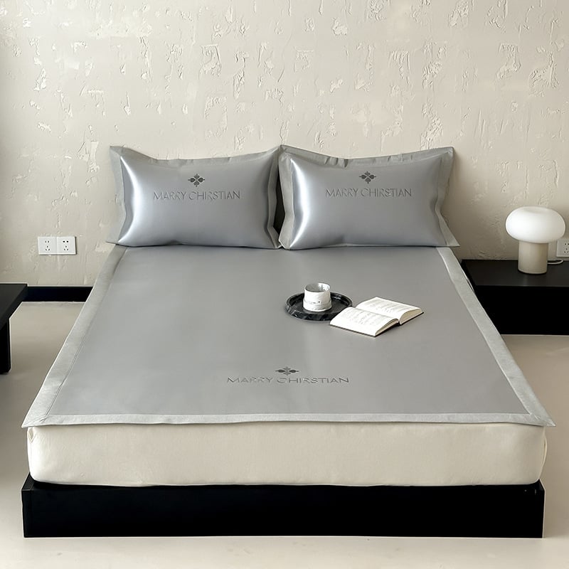 Ice Silk hlađenje madraca za krevet, ljetni mekan dizajn s ratanskim uzorkom, trodijelni set, sklopiva, pogodna za krevete 1,5–1,8 m, strojno pranje
