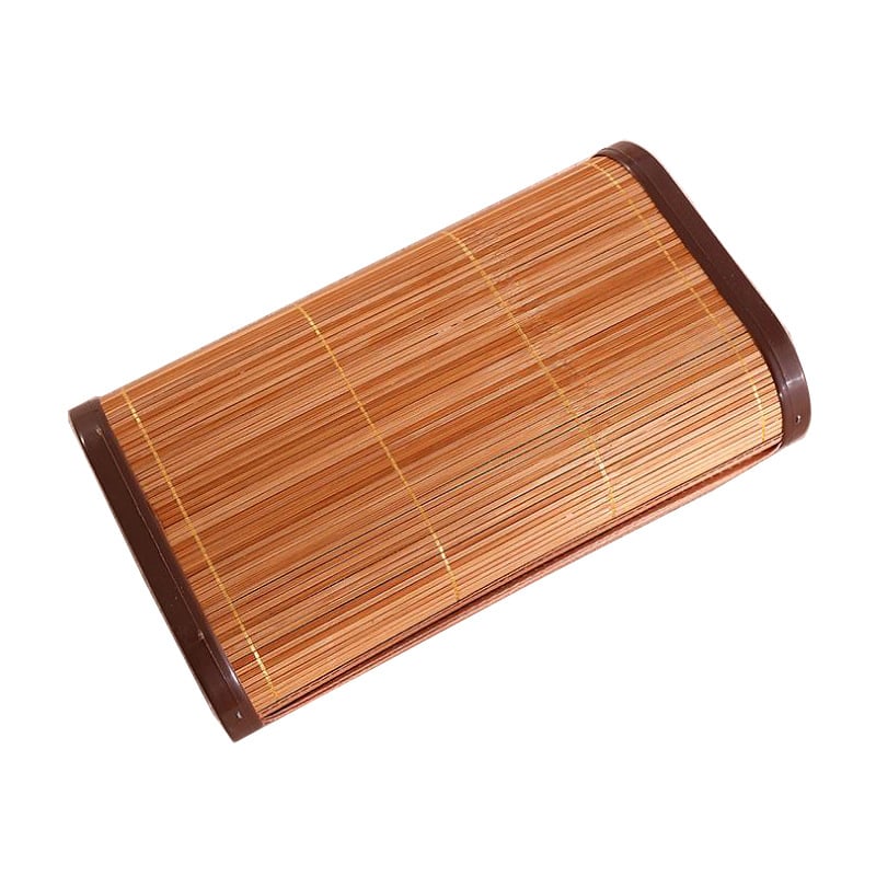 Perna cervicală cu umplutură din bambus gol, formă dreptunghiulară, înălțime 5.1–10 cm, pentru o singură persoană, greutate 0.55–1.0 kg