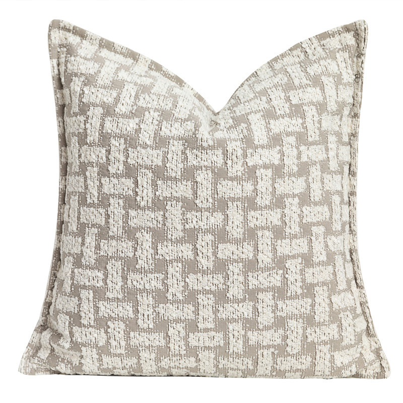 Voodi jooksja padjanditega – kaasaegne minimalistlik hotellistiil, geomeetriline abstraktne muster, logomärkide trükkimise võimalus, kvaliteetne