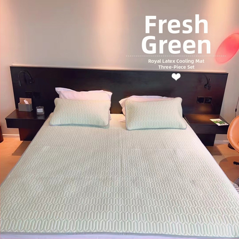 Σετ τριών τεμαχίων στρώματος από φυσικό λατέξ, αναδιπλούμενο, περιεκτικότητα λατέξ >90%, ύφανση με εκτύπωση