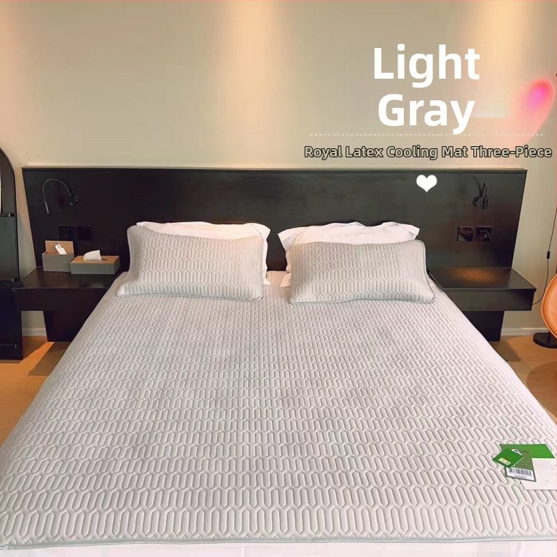 Σετ τριών τεμαχίων στρώματος από φυσικό λατέξ, αναδιπλούμενο, περιεκτικότητα λατέξ >90%, ύφανση με εκτύπωση